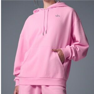 NWT Alo Accolade Hoodie in Sweet Pink